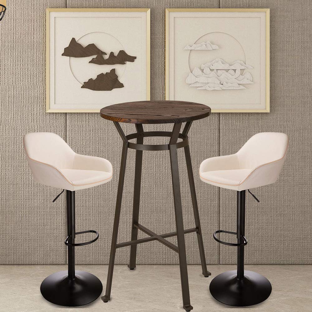 Office Furniture Custom - 3 Parça Pub Masası ve Döner