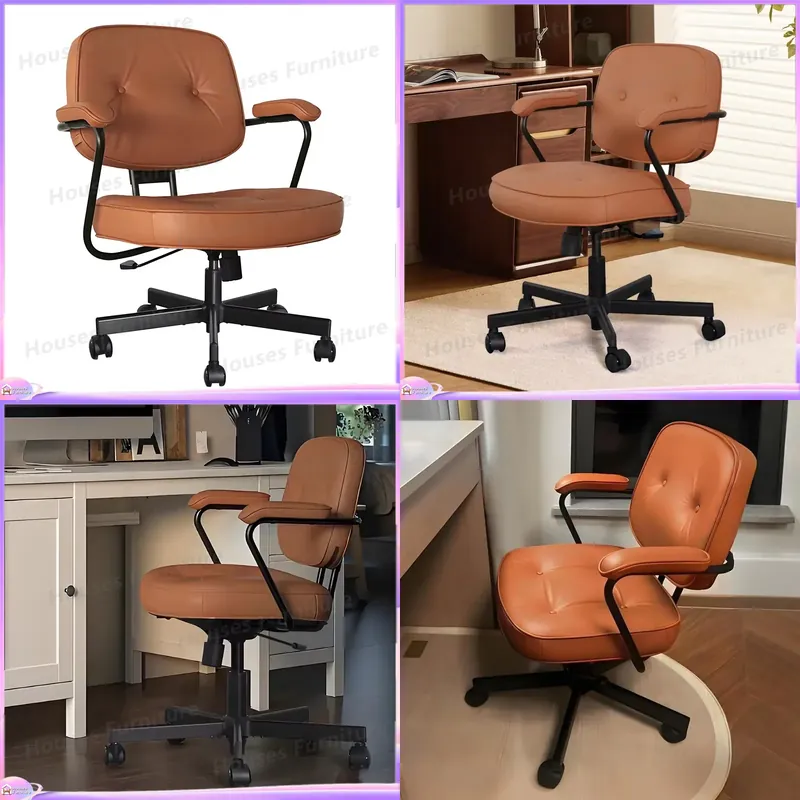 Task Chair Mid Back - Modern Ergonomik Deri Ofis Koltuğu Orta