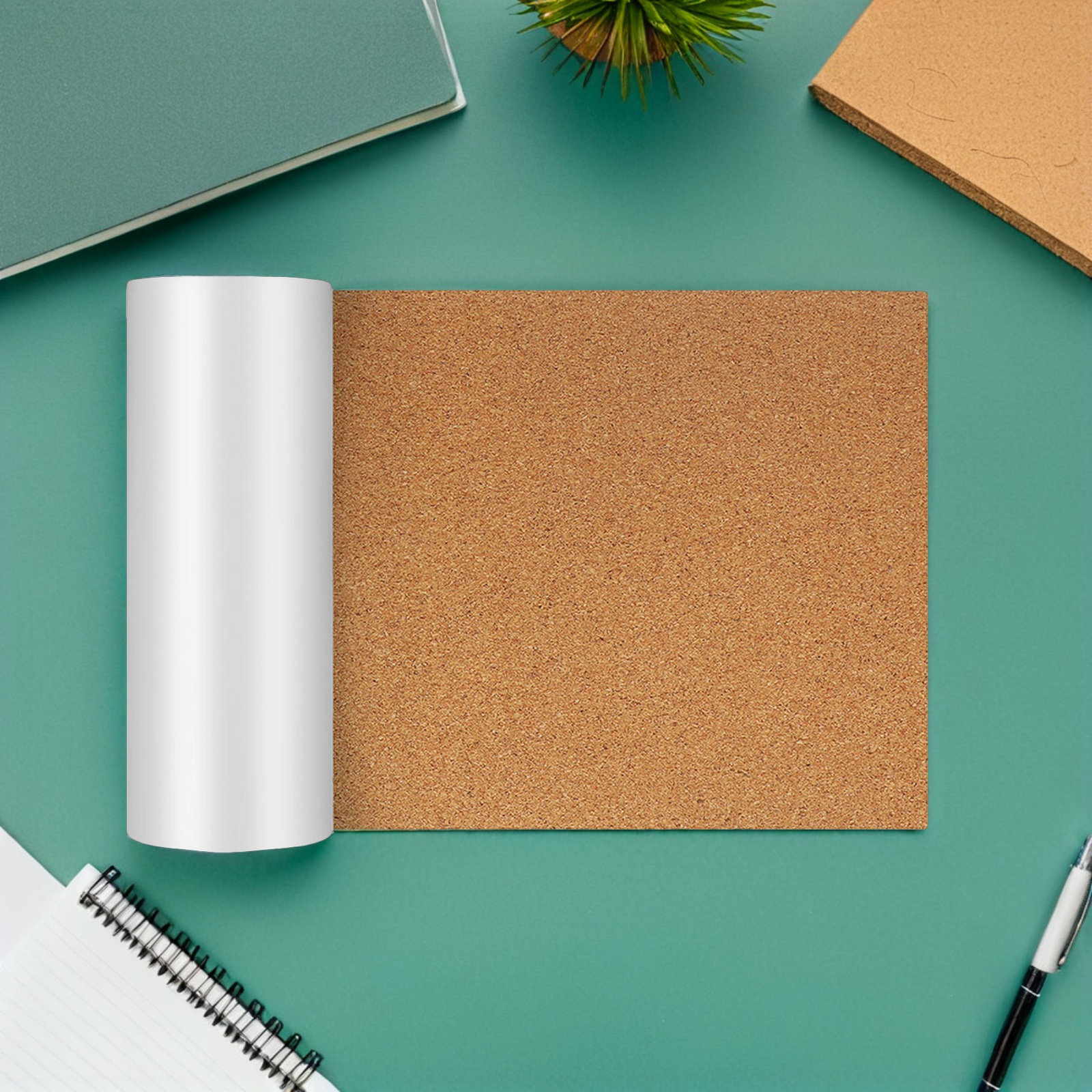 Bulletin Board Cork - Yapışkanlı Mantar Levha 23.6x11.8in Kendinden Yapışkanlı