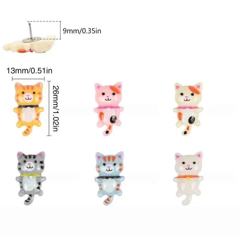 20 adet sevimli reçine kedi it - Bulletin Board Cork incelemesi ve fiyatı