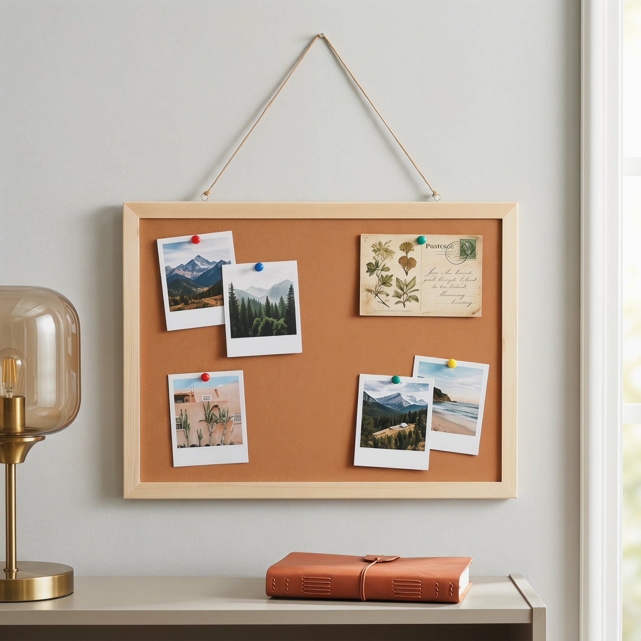 1 Set Küçük Ahşap Mantar Pano  - Bulletin Board Cork incelemesi ve fiyatı