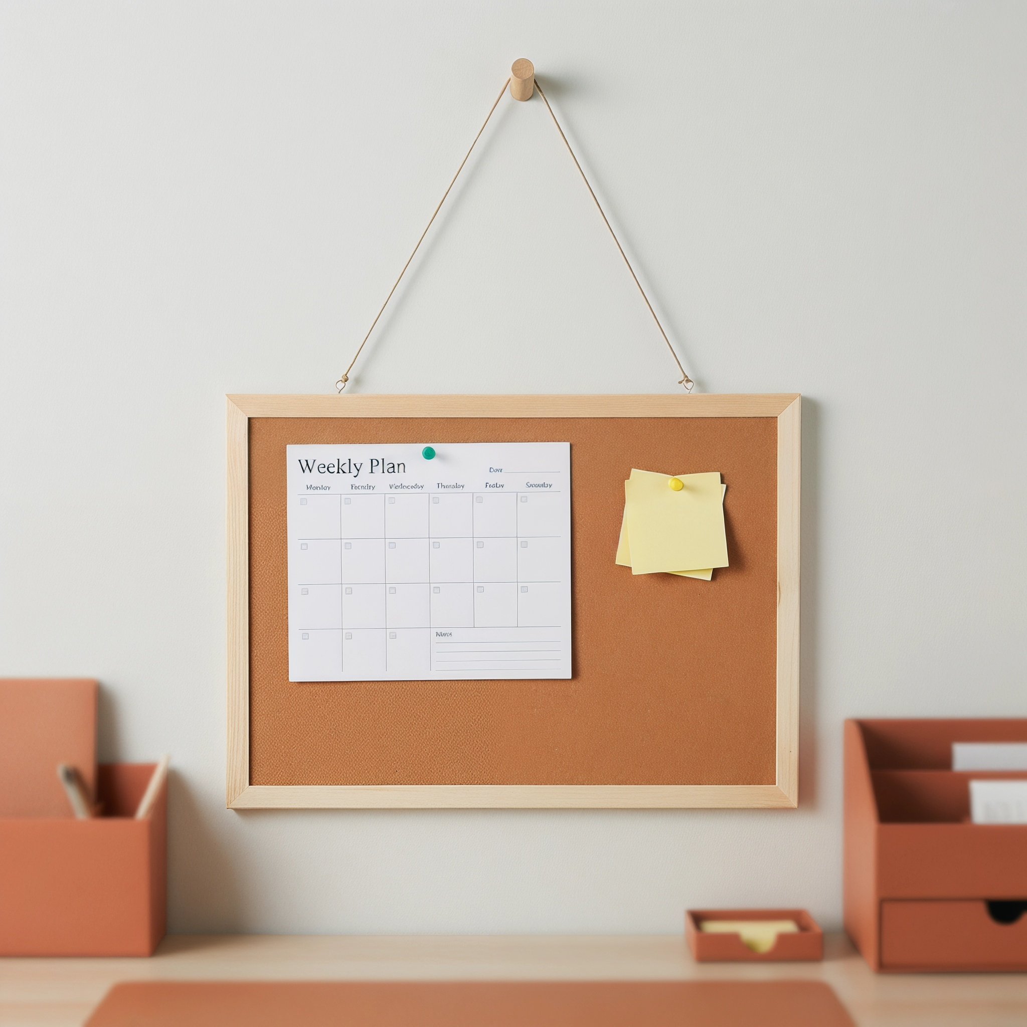 1 Set Küçük Ahşap Mantar Pano  - Bulletin Board Cork incelemesi ve fiyatı
