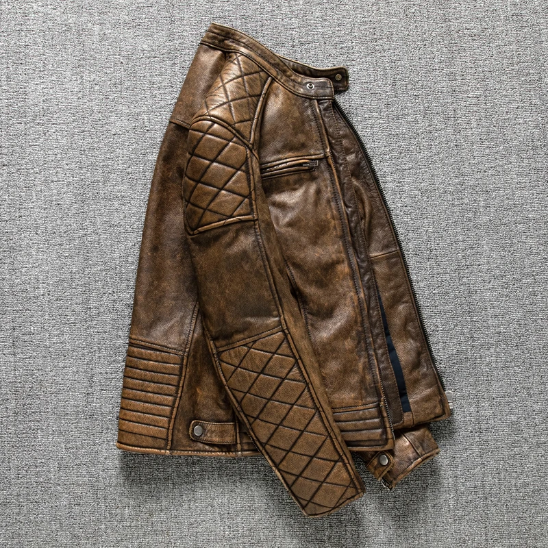 Vintage Erkek Deri Ceket Sarı  - Coat Rack Standing incelemesi ve fiyatı