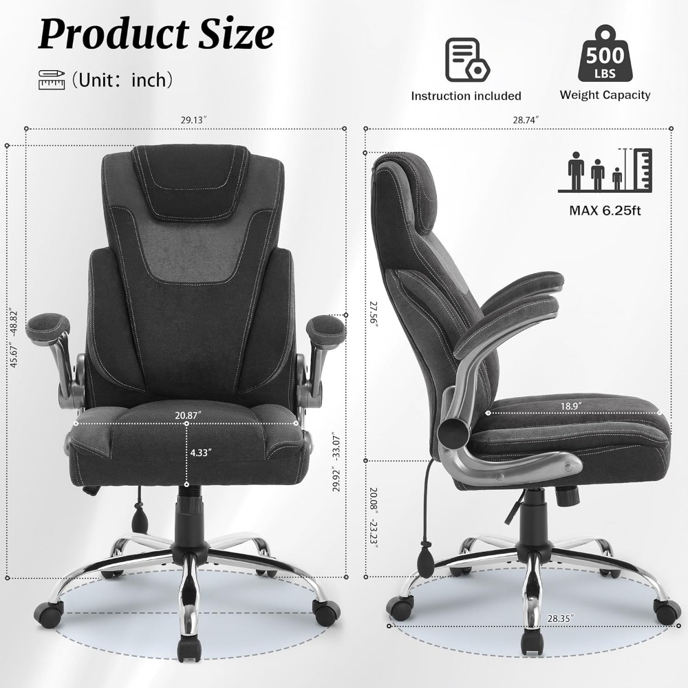 500 lb Büyük ve Uzun Boylu Ofi - Office X Furniture incelemesi ve fiyatı