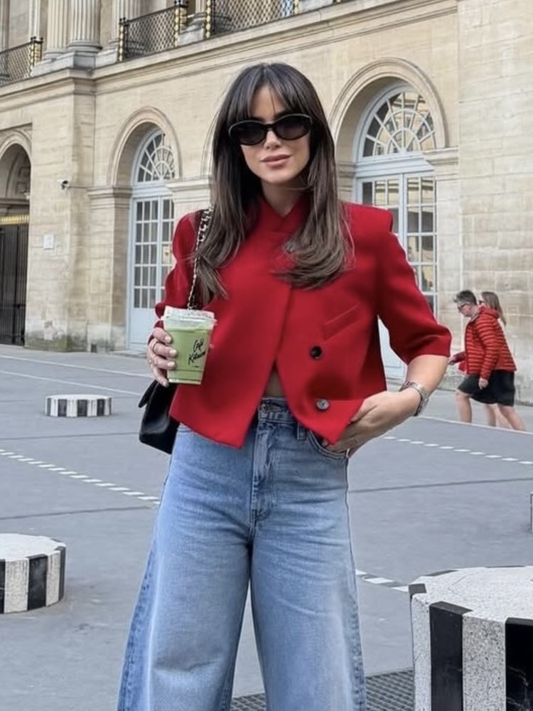 Kadın Kırpılmış Kısa Blazer Ye - Coat Rack Standing incelemesi ve fiyatı