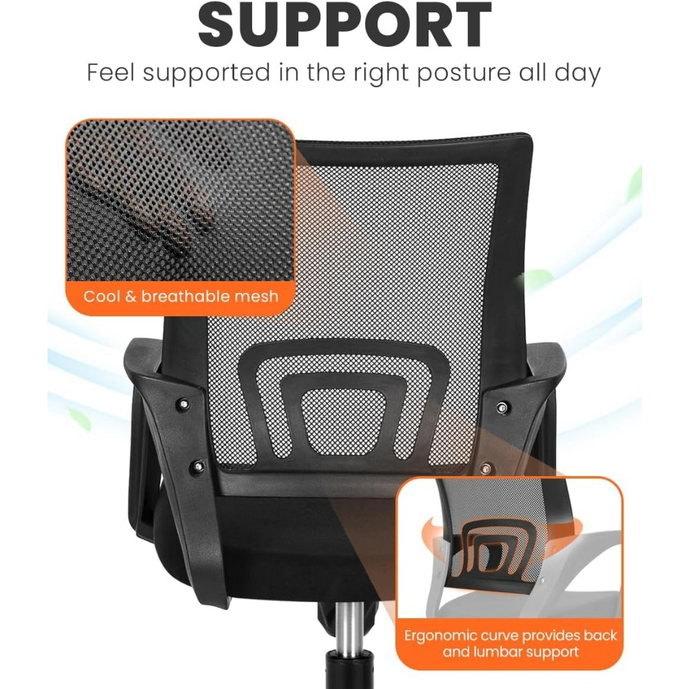 Siyah Fileli Oyuncu Ofis Koltu - Task Chair Mid Back incelemesi ve fiyatı
