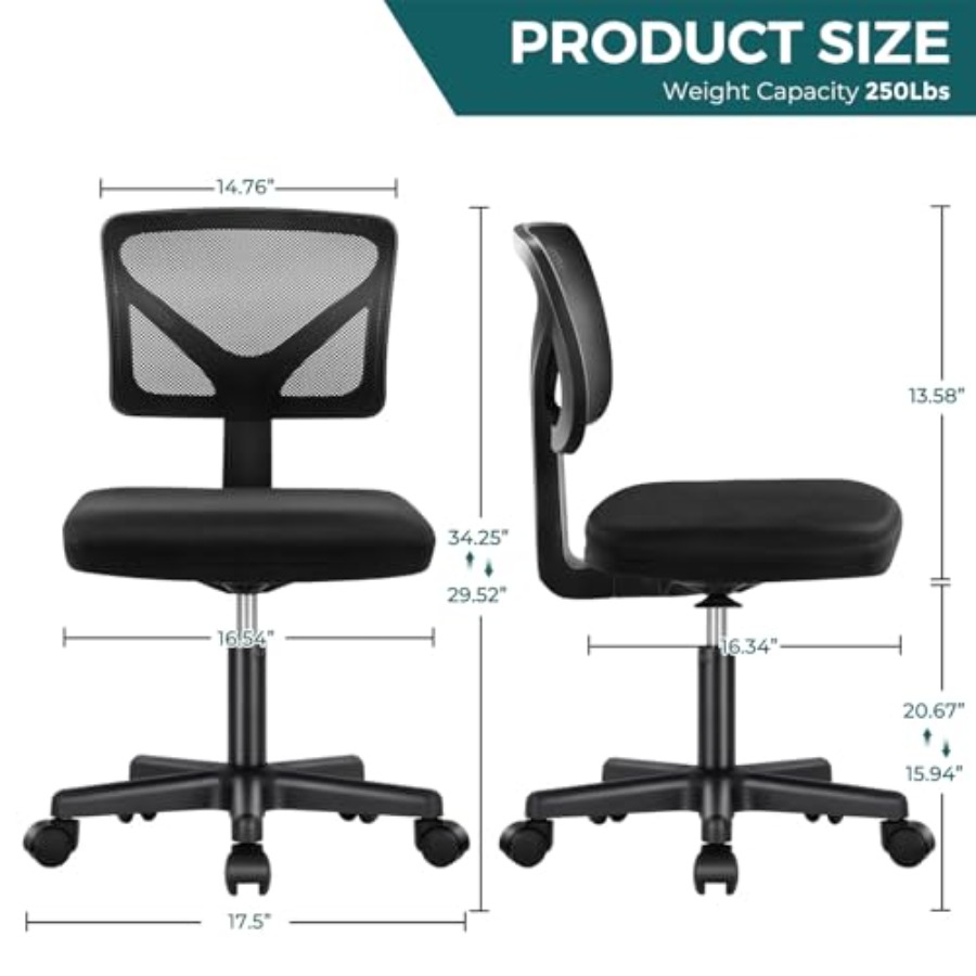 Küçük Ofis Koltuğu Kolsuz, Erg - Task Chair Mid Back incelemesi ve fiyatı